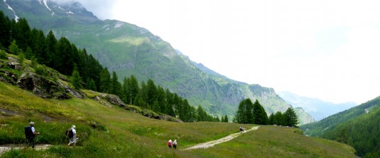 trekking at Moso in Passiria, South Tyrol, italy