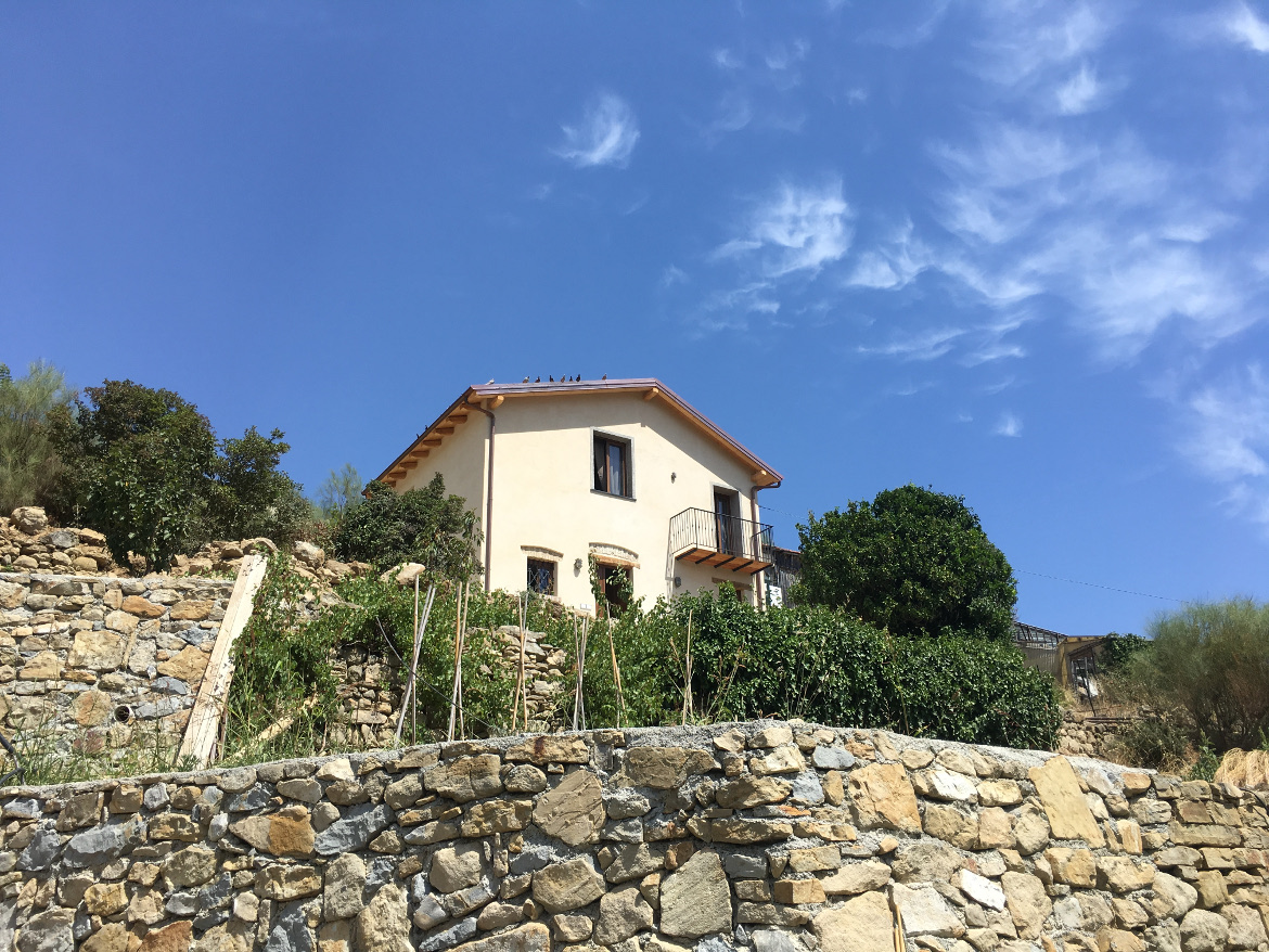 Eco-friendly guest house with sea view in the hills of Bordighera, Liguria