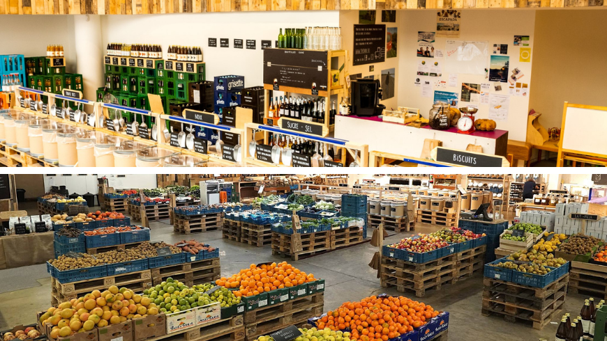 The Barn Bio Market. Photos by retaildetail.be, thebarn.bio