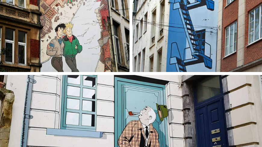 Comics in Brussels. Photo by allarremviaggio.com