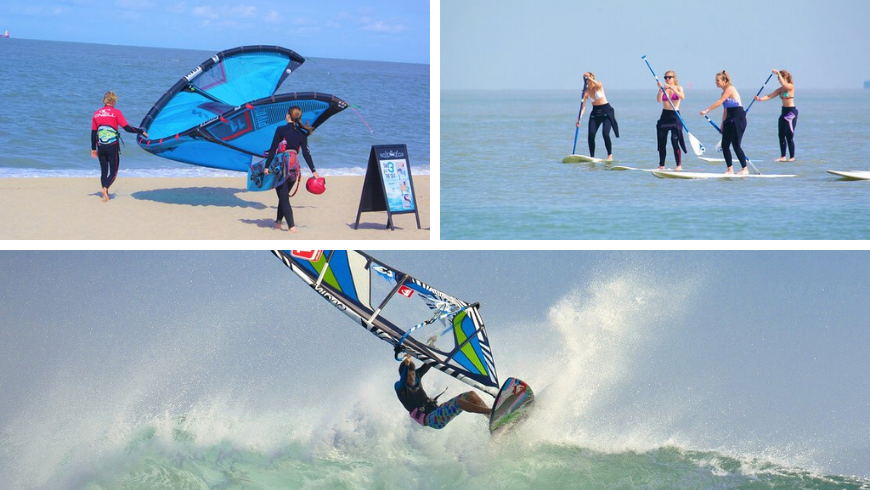 Water Sports in Knokke-Heist. tripadvisor.com and Pixabay.com