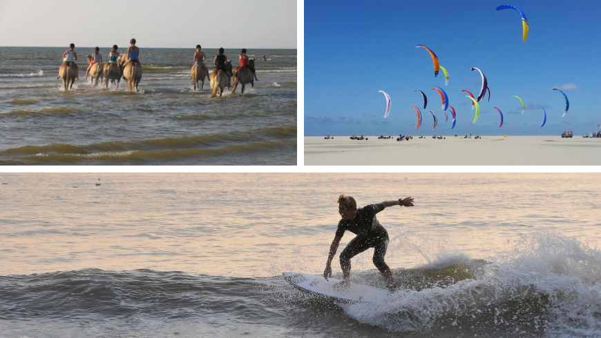 Sports in Texel. Photos by Texel.net e Flysurfer.com
