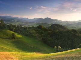 Hügeln von Parma, Italien