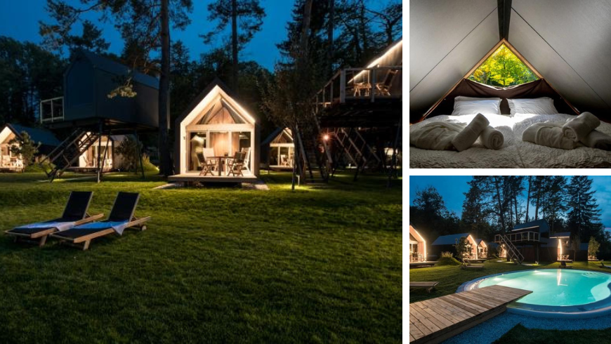 éco-glamping et piscine pour des nuits uniques