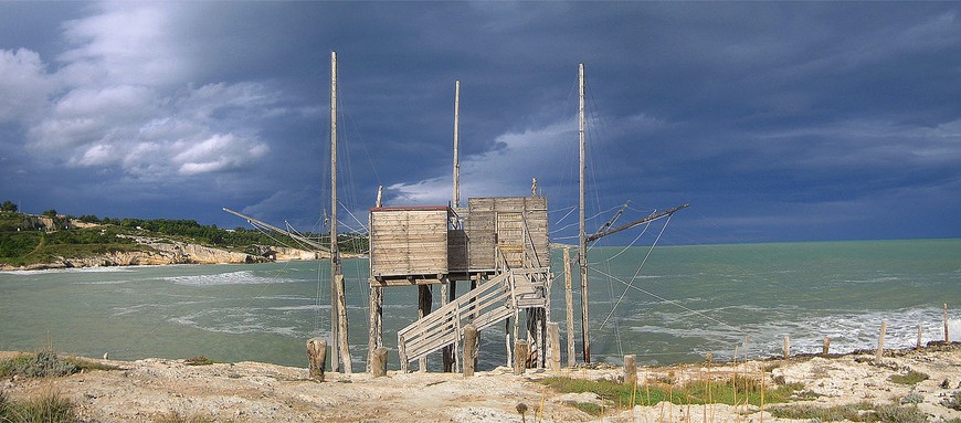 Gargano, baracca di pescatori sulla spiaggia, foto di fr1zz, via flickr