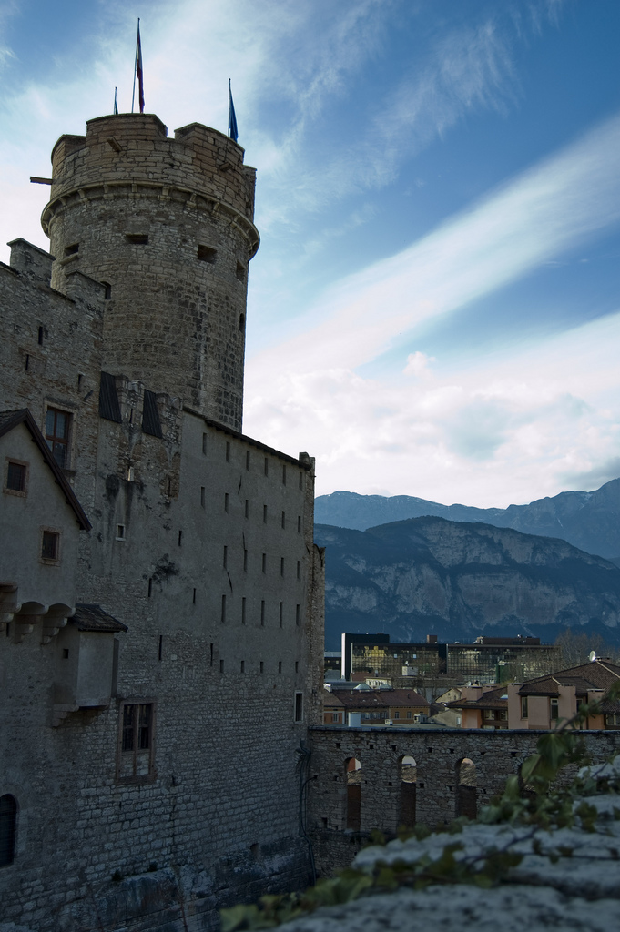 Trento, montagne e castello