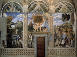 Una parete della Camera degli Sposi, Palazzo Ducale, Mantova