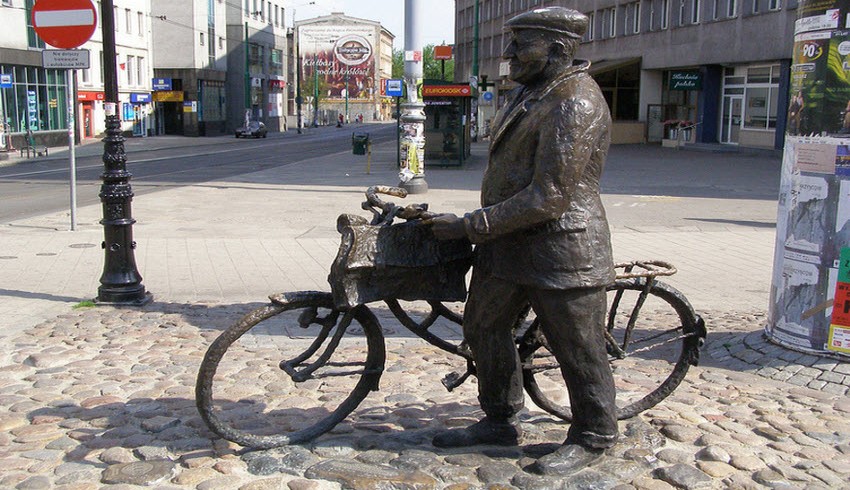 Una statua a Poznan