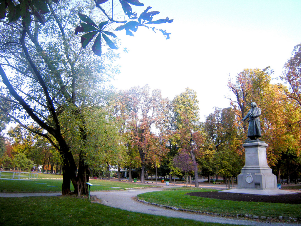 Colori dell'autunno ai Giardini Pubblici Indro Montanelli, Milano