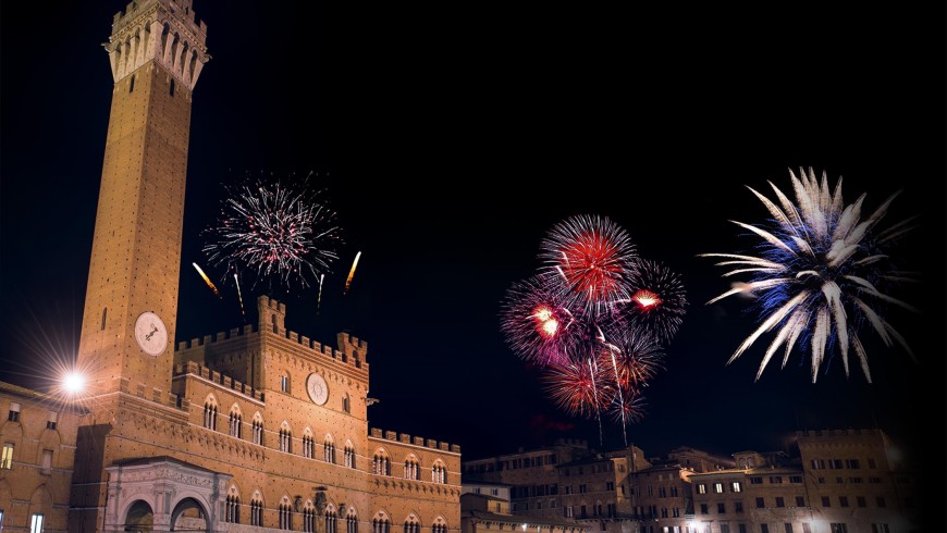 Piazza del Campo, Siena, a Capodanno