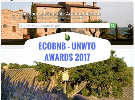 Ecobnb, premiato agli UNWTO Awards mondiali per l'innovazione nel turismo
