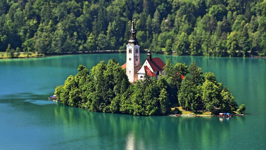 Il lago di Bled in Slovenia è uno dei laghi più belli d'Europa
