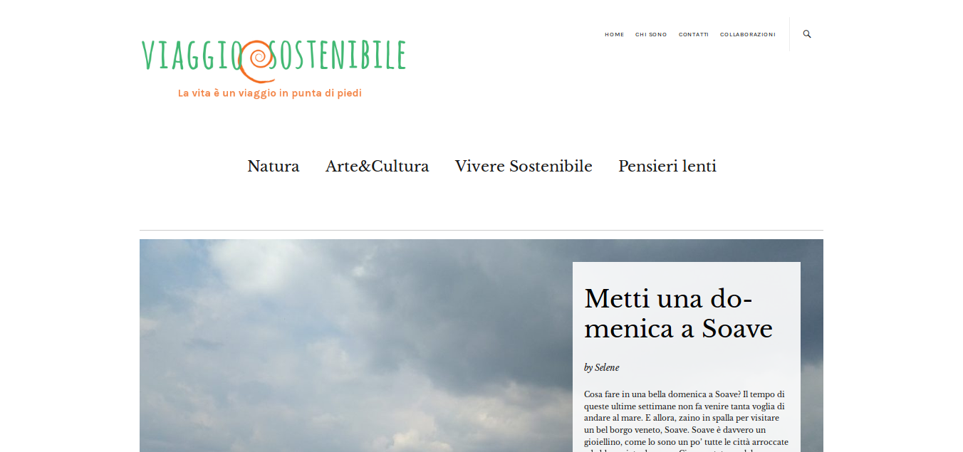ViaggioSostenibile, il blog di Selene dedicato al turismo sostenibile