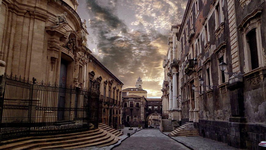 Via Crociferi, Catania, Sicilia