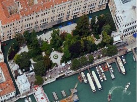 I giardini ex reali di Venezia visti dall'alto