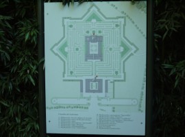La pianta a forma di stella del Labirinto più grande del mondo, quello di Franco Maria Ricci a Fontanellato, Parma