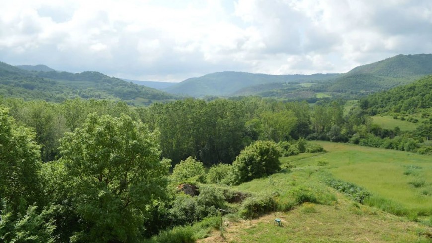 La valle del fiume Chiani, in Umbria