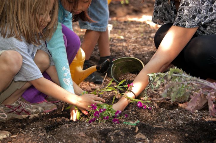 Fare giardinaggio fa bene alla salute dei bambini