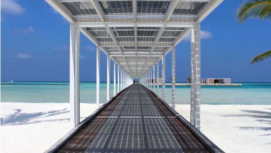 Impianti fotovoltaici di resort ClubMed Finolhu Villas
