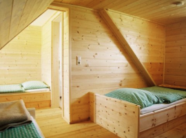 Camera da letto, Almgasthaus Hiasl Zibenhütte, alloggi verdi
