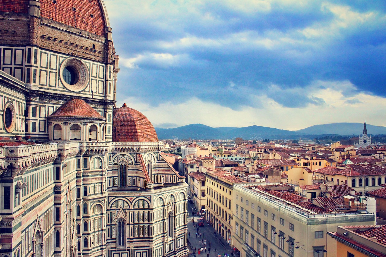 Firenze, il centro della città visto dall'alto dal Duomo