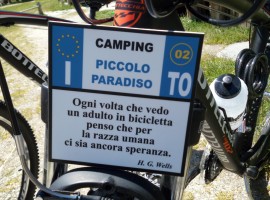 Biciclette per gli ospiti del Camping Piccolo Paradiso, Ceresole Reale