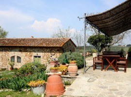 il giardino del B&B eco-friendlyy tra le colline del Chianti
