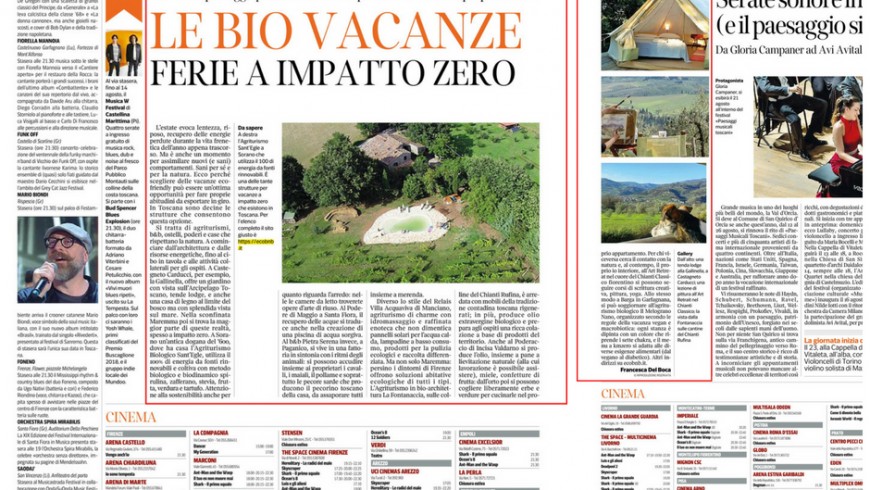 Corriere Fiorentino Bio Vacanze