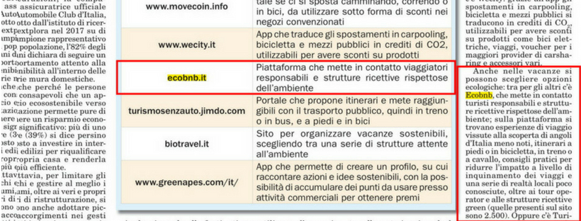 Ecobnb Italia Oggi Stampa
