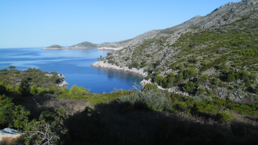 Vista dell'isola di Lastovo in Croazia