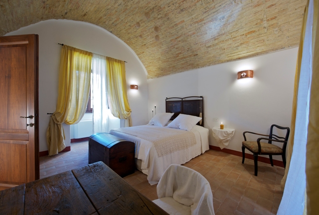 Camera in un vero castello, a torre della Botonta, Umbria