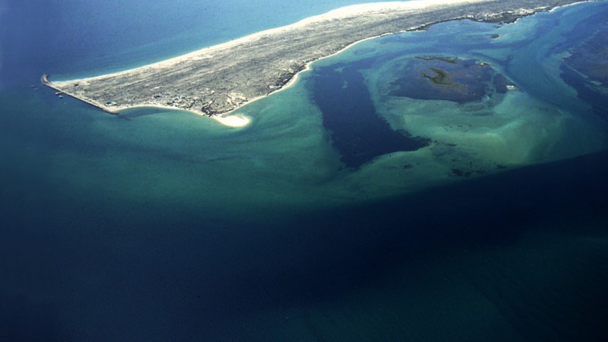 Vista aerea sull'isola