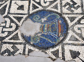 Mosaico nell'area archeologica di Altino
