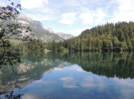 Il riflesso delle montagne nel lago di Tovel
