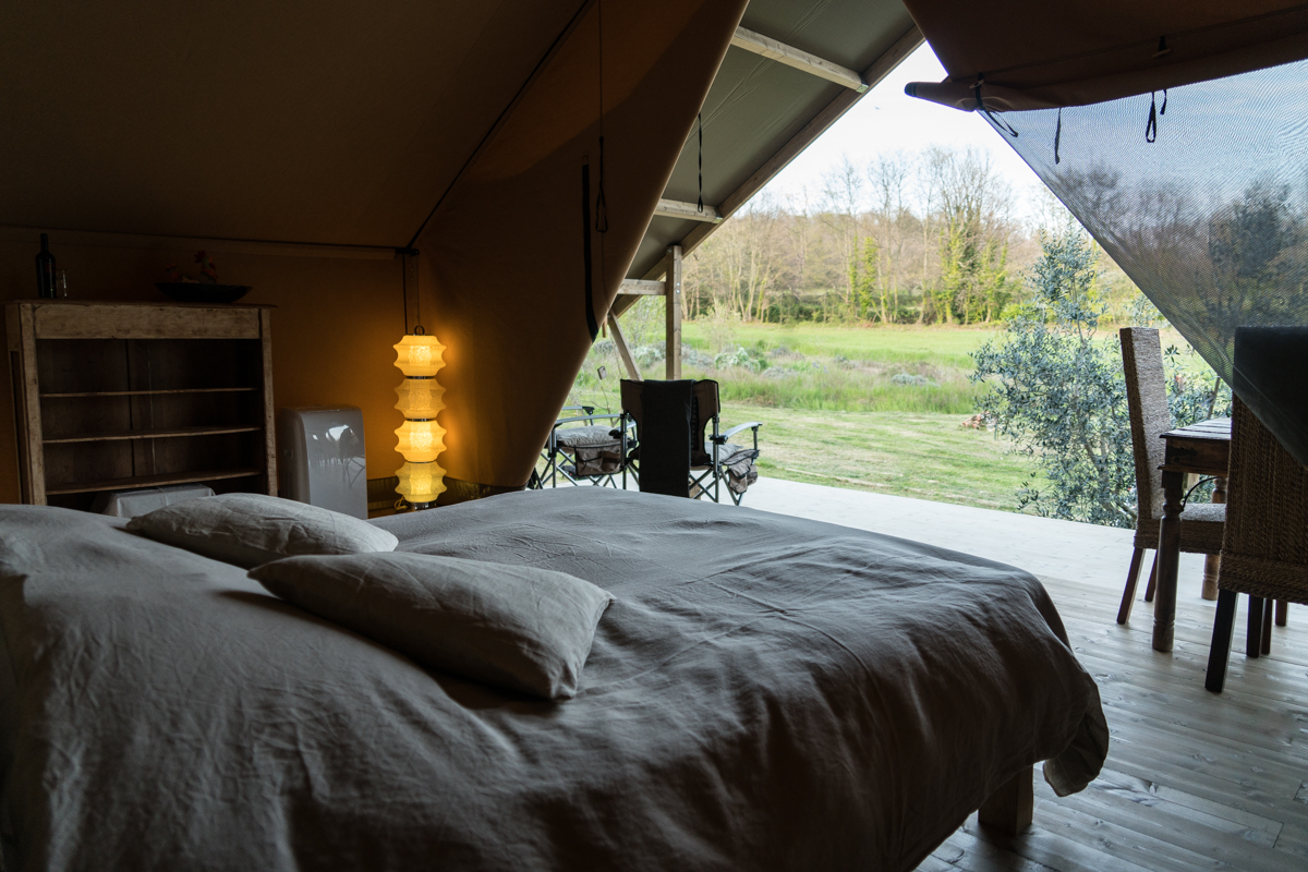 Dormire sotto le stelle in una tenda di lusso nell'agriturismo biologico Sant'Egle, Toscana