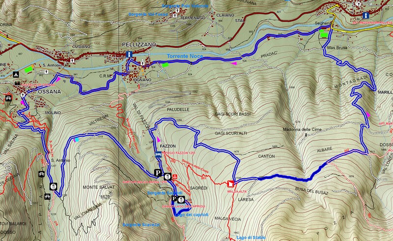 mappa del percorso