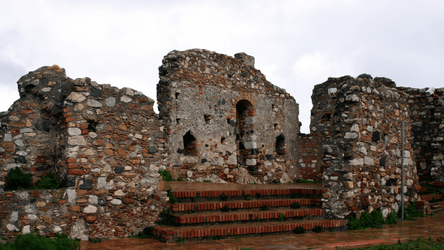 Ruins in Castemola, Sicily, Italy
