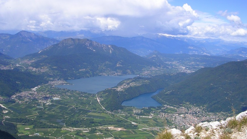 la pista da percorrere in bici nella valsugana