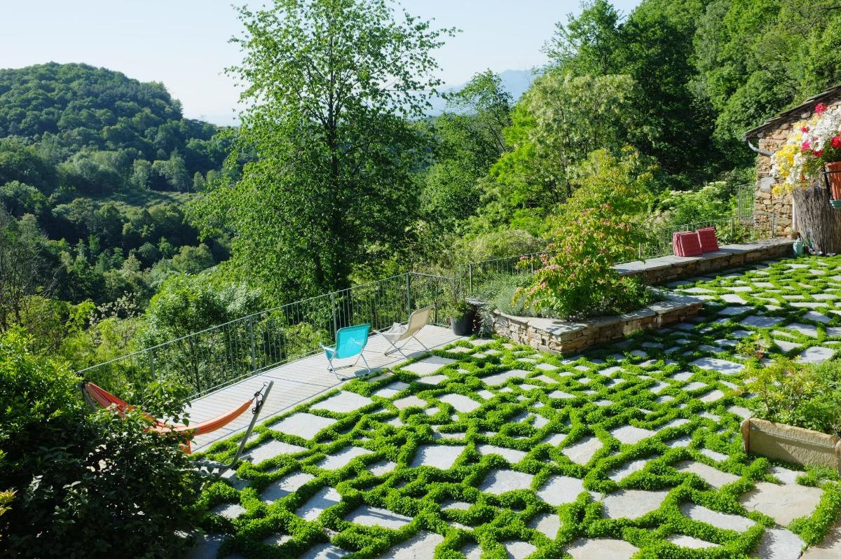 panorama dalla casa nel bosco