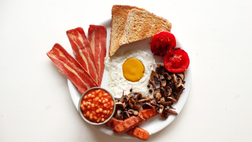 Full English Vegan Breakfast, photo via Vegotel