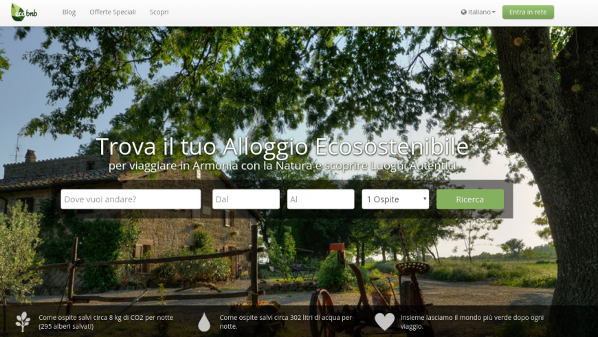 ecobnb home page