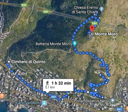 Monte Moro mappa itinerario