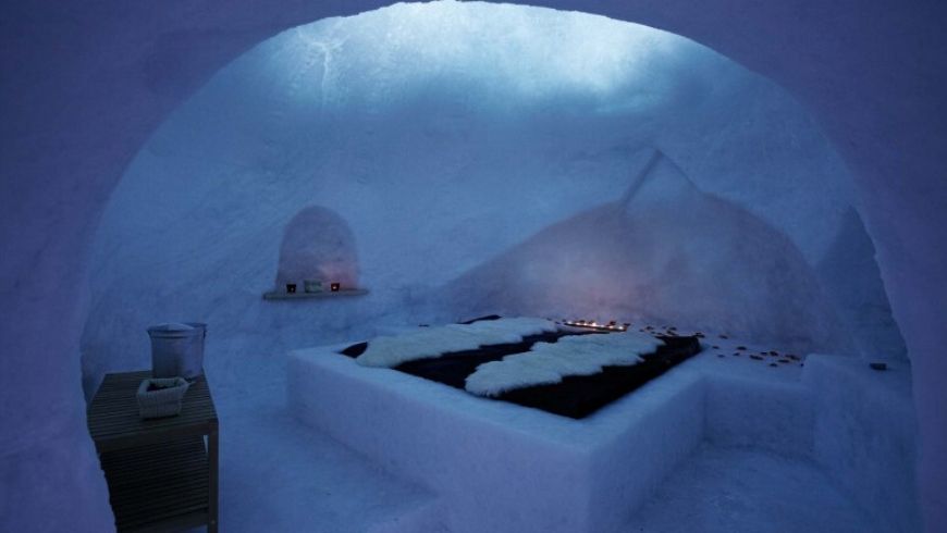 notte in un igloo eco-hotel