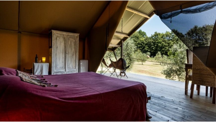 letto in glamping