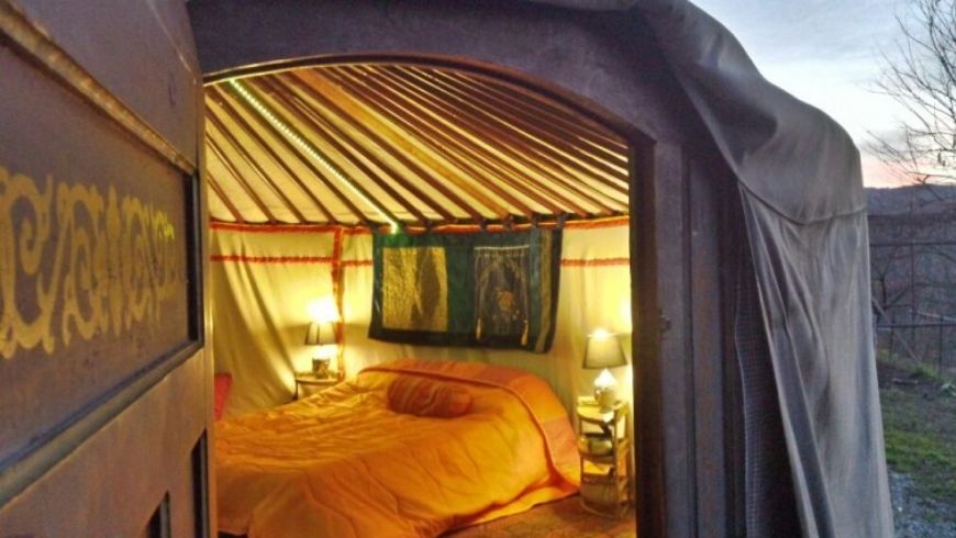 eco-hotel yurta soul shelter interni