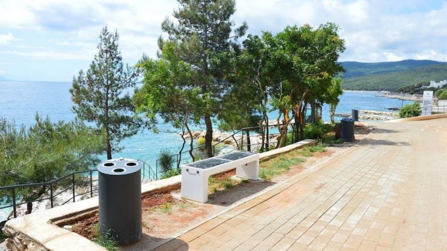 Girandella, spiaggia eco-friendly a Rabac, in Istria