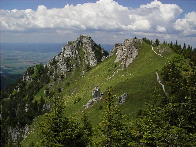 Panorama dalle montagne in Slovacchia