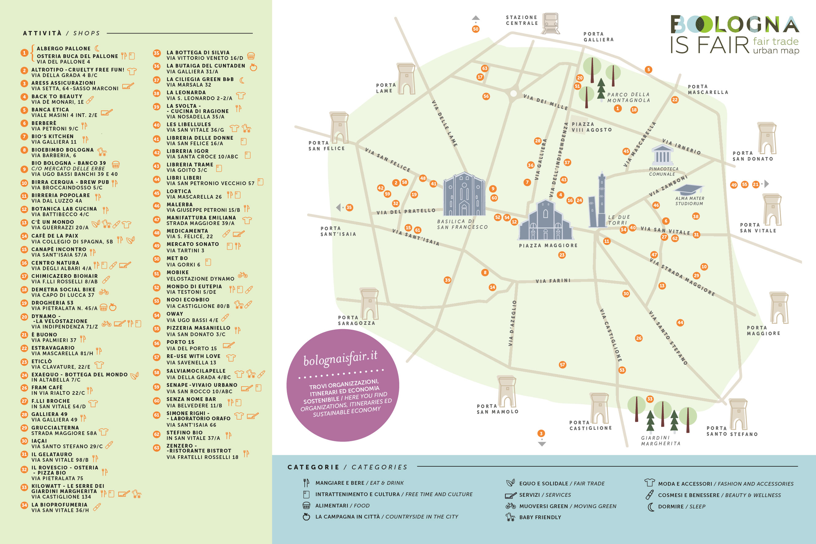 Bologna is fair urban map