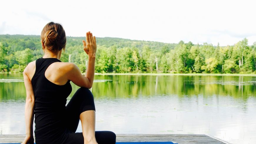 Yoga and meditation outside Milan