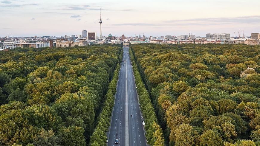 Berlino, Germania, boschi attorno alla città